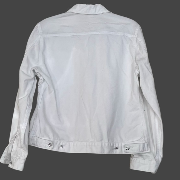 Vintage Christine Alexander White Rhinestone Studded Jean Jacket - Picture 6 of 10